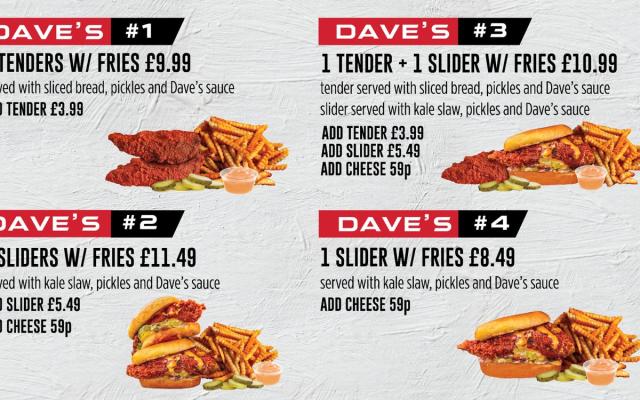 Dave's Hot Chicken Nutrition